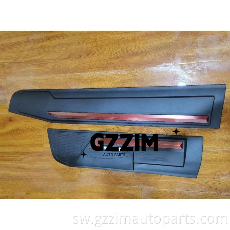 Hatua ya Kusafisha Mlango wa Plastiki Kulinda Trim Ukingo wa kifuniko cha Navara 2016-2023